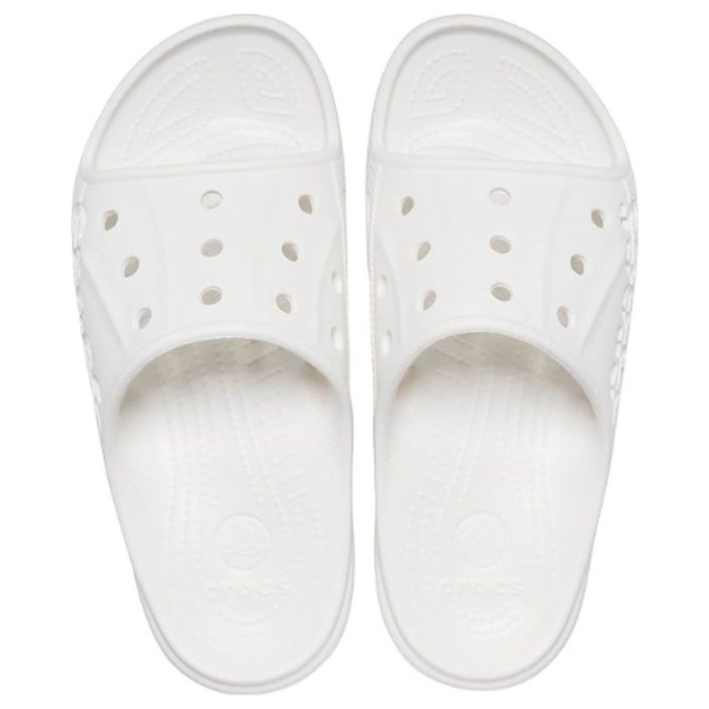 Crocs Unisex White Baya Slip On Water Sandals Size Men's 7 Women's 9
